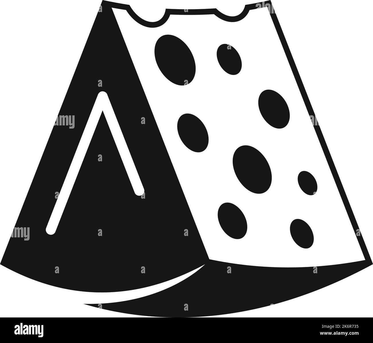 Fresh cheese icon simple vector. Food production. Cow food Stock Vector