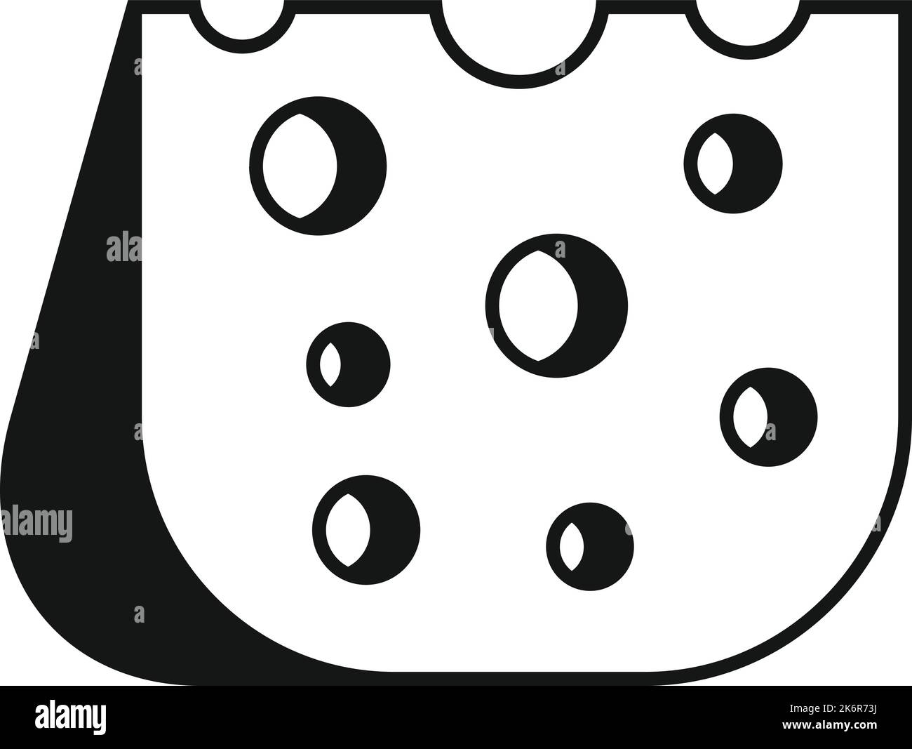 Cheese piece icon simple vector. Milk factory. Farm process Stock ...