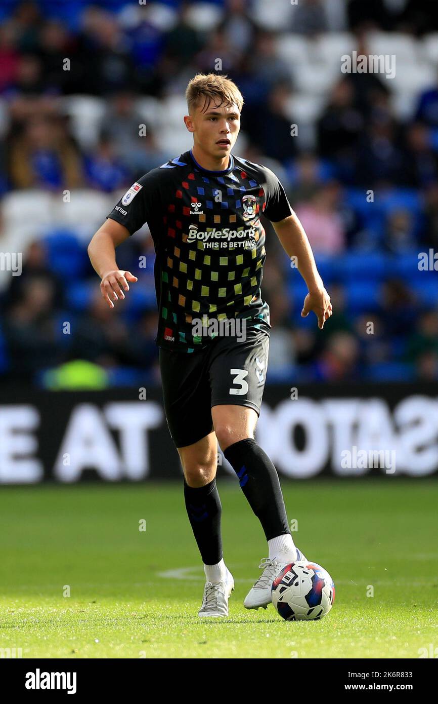 Coventry City's Callum Doyle during the Sky Bet Championship match at Cardiff City Stadium, Cardiff. Picture date: Saturday October 15, 2022. Stock Photo