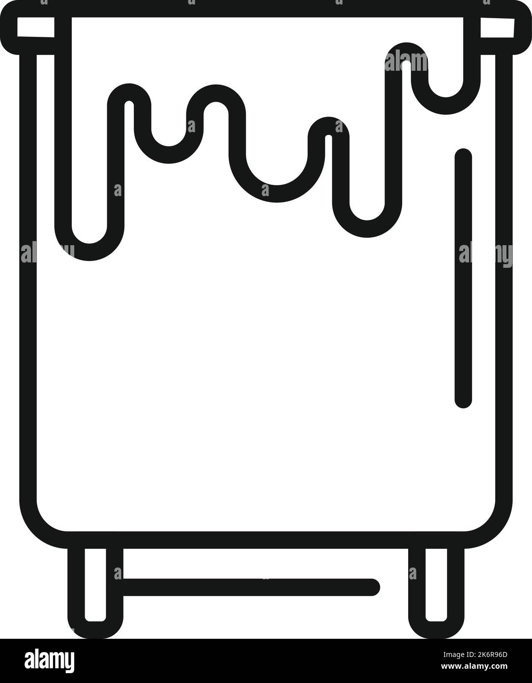 Milk cream icon outline vector. Cheese pro. Farm butter Stock Vector