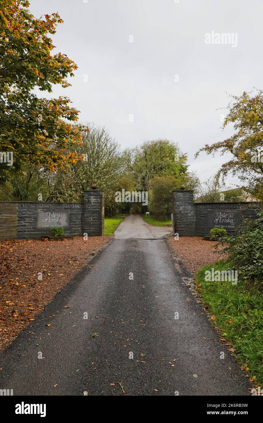 Entrance sign for Isle of Eriska Hotel, Spa and Island Argyll Scotland