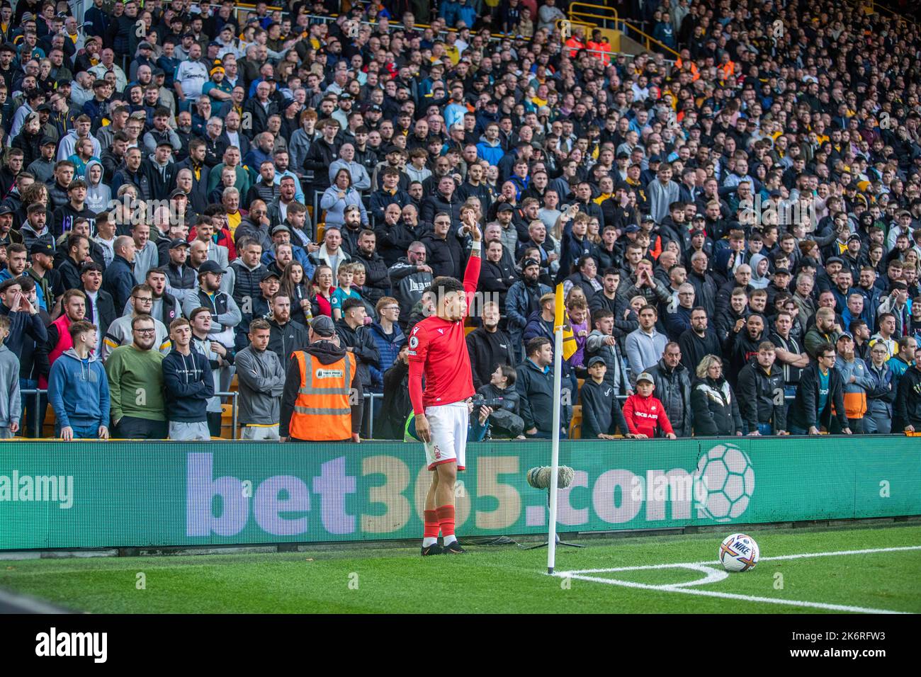 Wolverhampton, UK. 15th Oct, 2022. Morgan Gibbs-White #10 of Nottingham ...