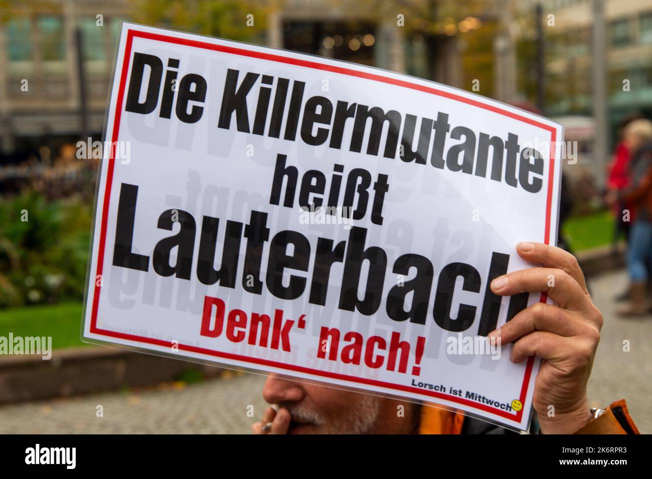 Mannheim: Demonstration gegen die Energiepolitik, Außenpolitik und Coronapolitik der Regierung Stock Photo