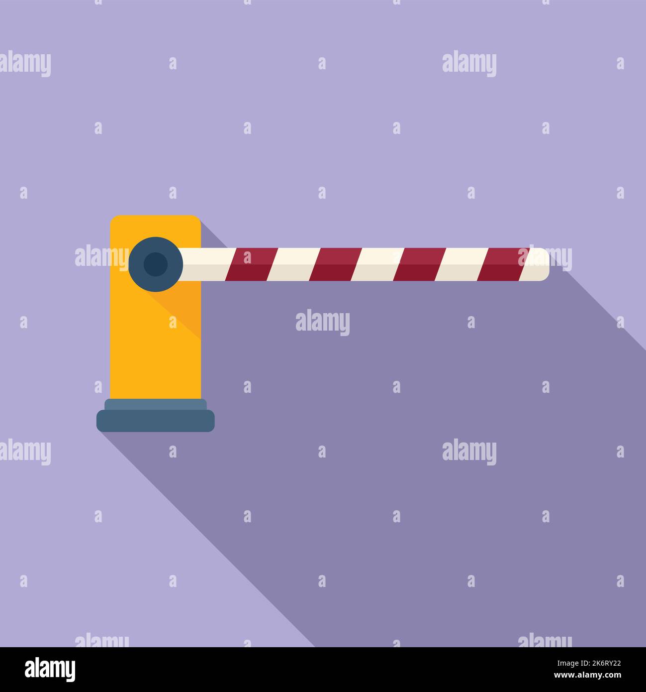 Barrier icon flat vector. Safety gate. Traffic stop Stock Vector Image ...