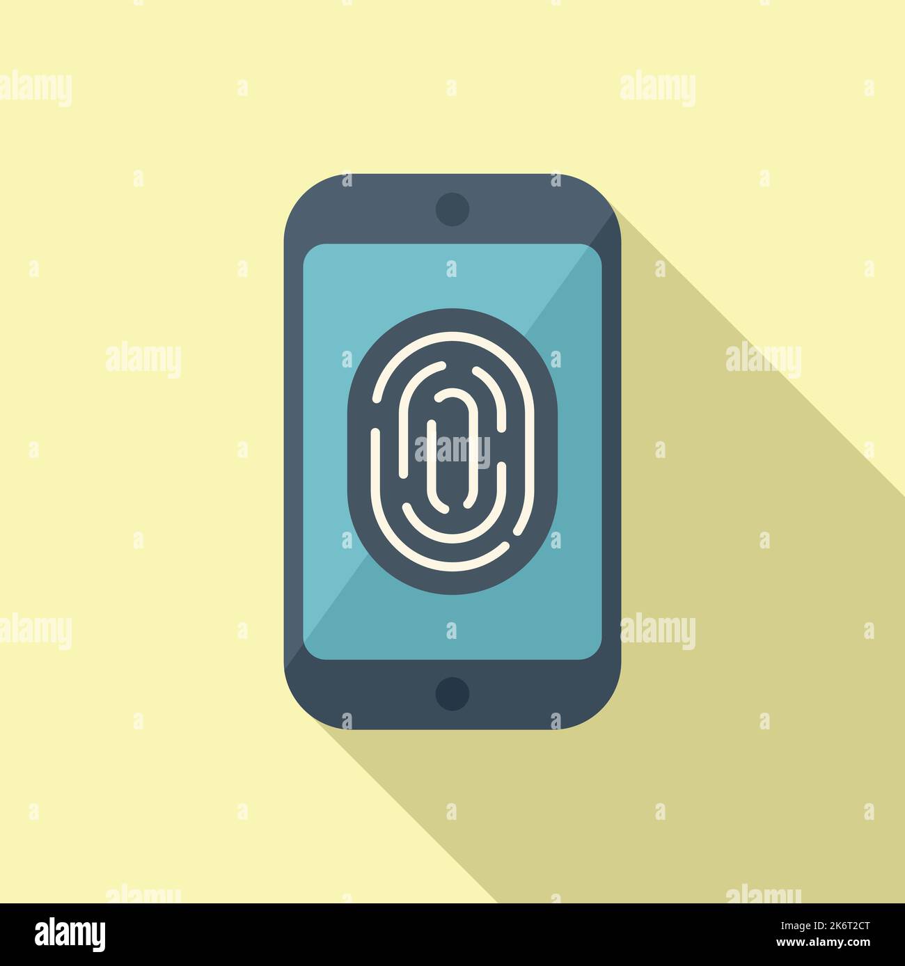 Laptop fingerprint icon vector hi-res stock photography and images - Alamy