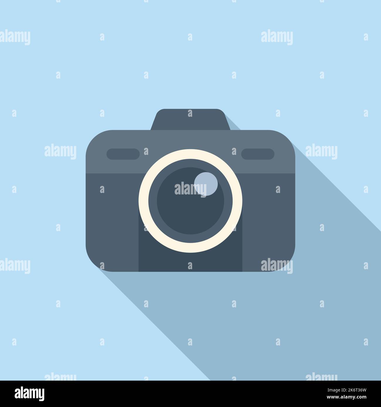 Camera privacy icon flat vector. Data protect. Safe personal Stock ...