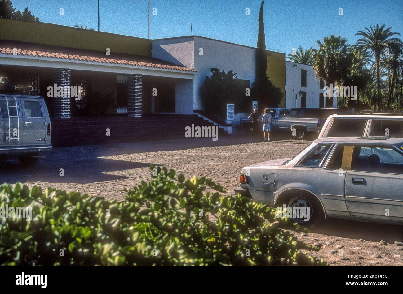 1990s archive photograph of La Pinta Hotel, San Ignacio in Baja
