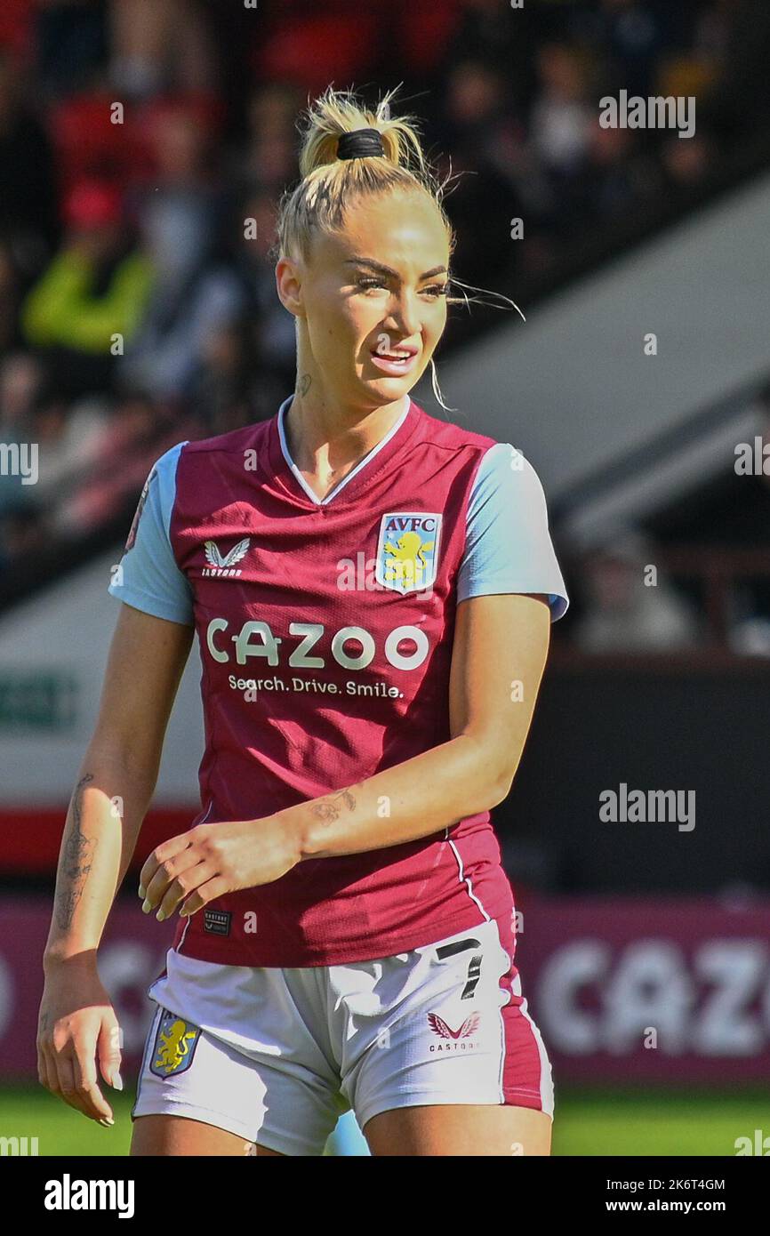 Alisha Lehmann of Aston Villa During the Womens Super League game between Aston Villa vs West