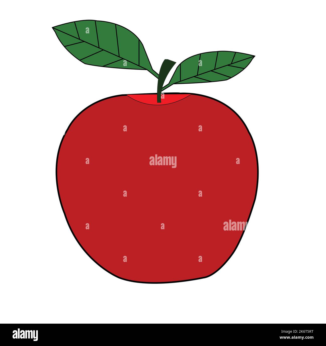 Red Apple with two leaf design. Best graphic resources illustration. vector graphic design for icons and symbols and logo designing and stationery Stock Vector