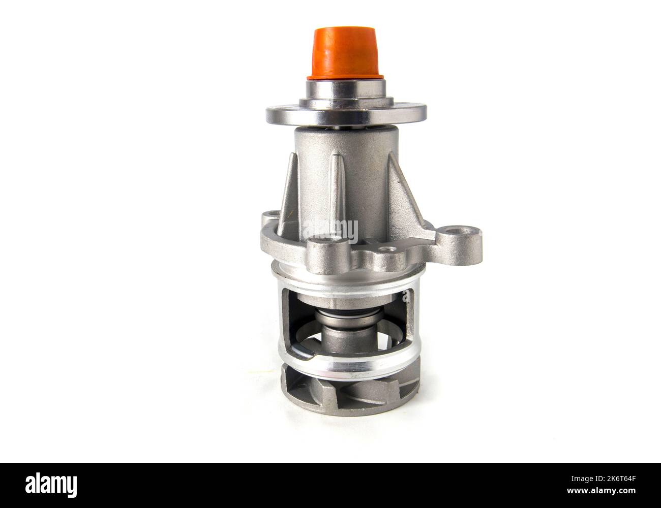 Car water pump isolated on white. automobile spare parts Stock Photo