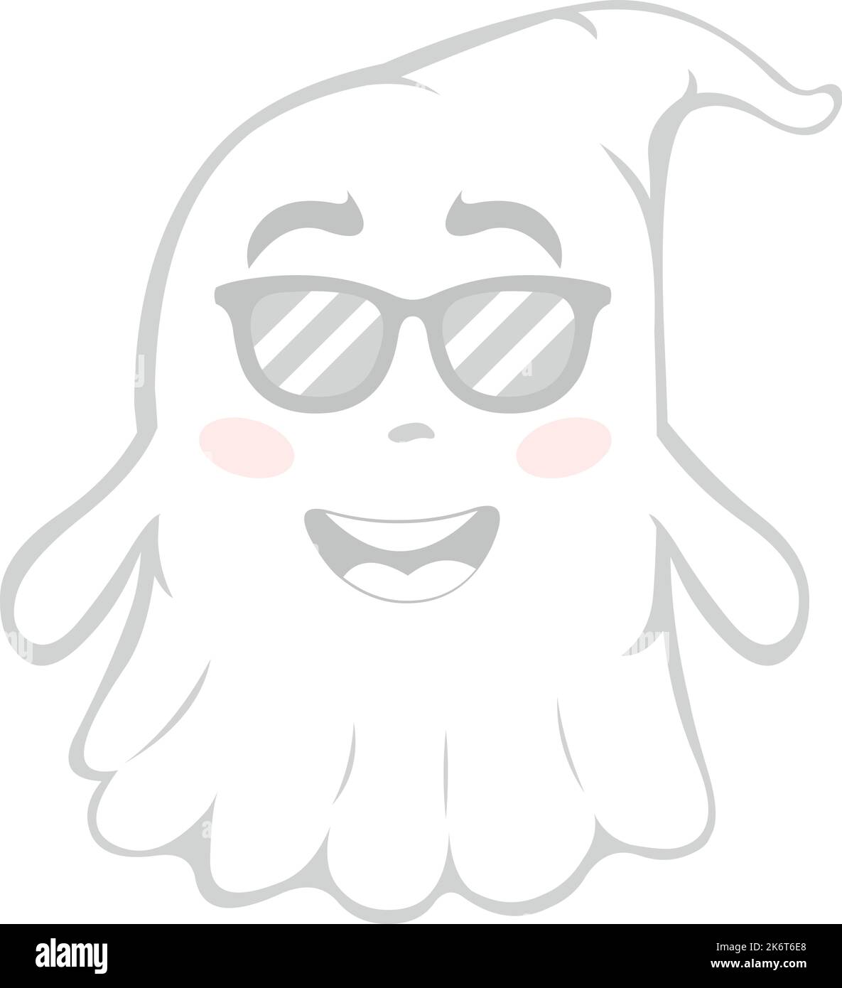 ghost-with-sun-glasses-stock-vector-images-alamy