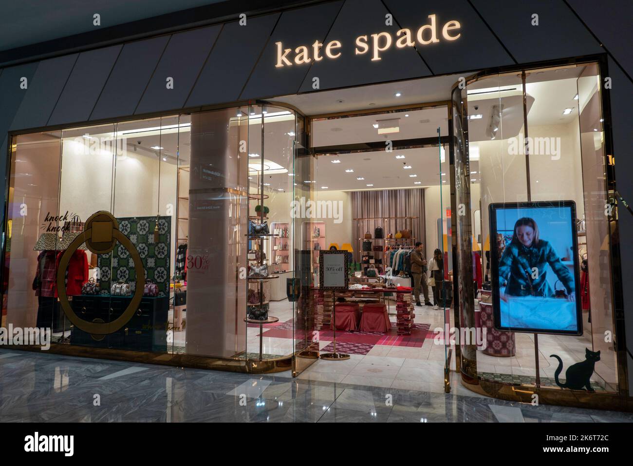 The shops at Hudson Yards are luxury stores, New York City, USA 2022