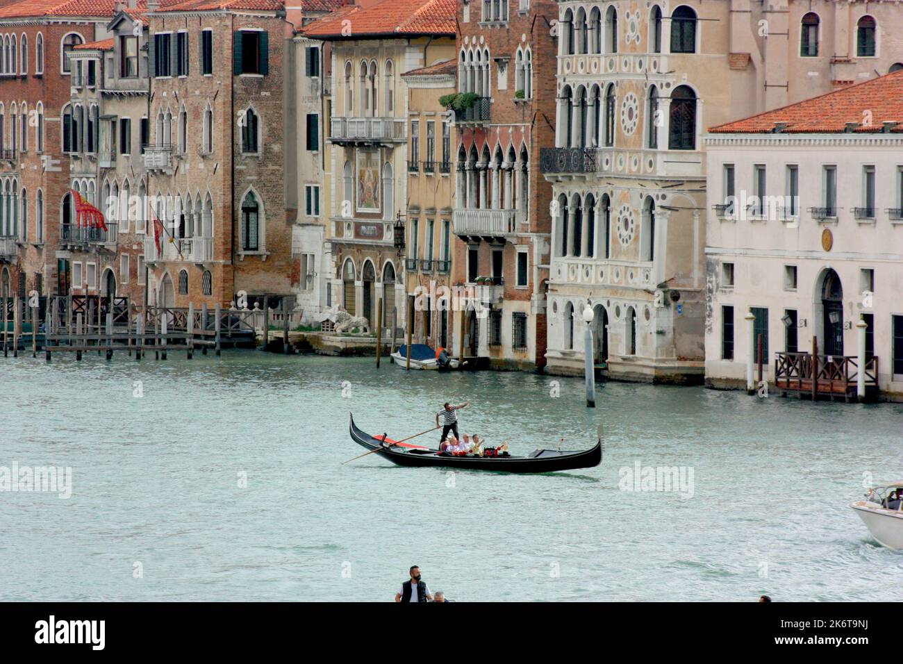 Gondola on the Grand Canal in Venice Stock Photo - Alamy