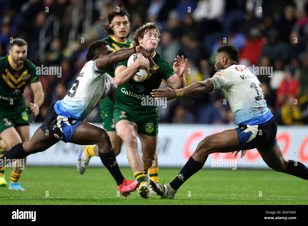 Australia's Harry Grant (centre) Breaks Clear During The Rugby League ...