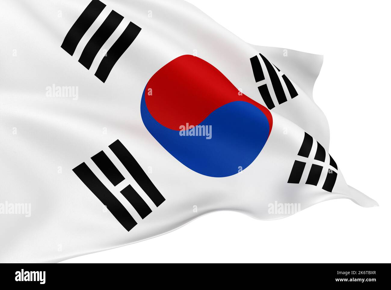 Waving korean flag hires stock photography and images Alamy