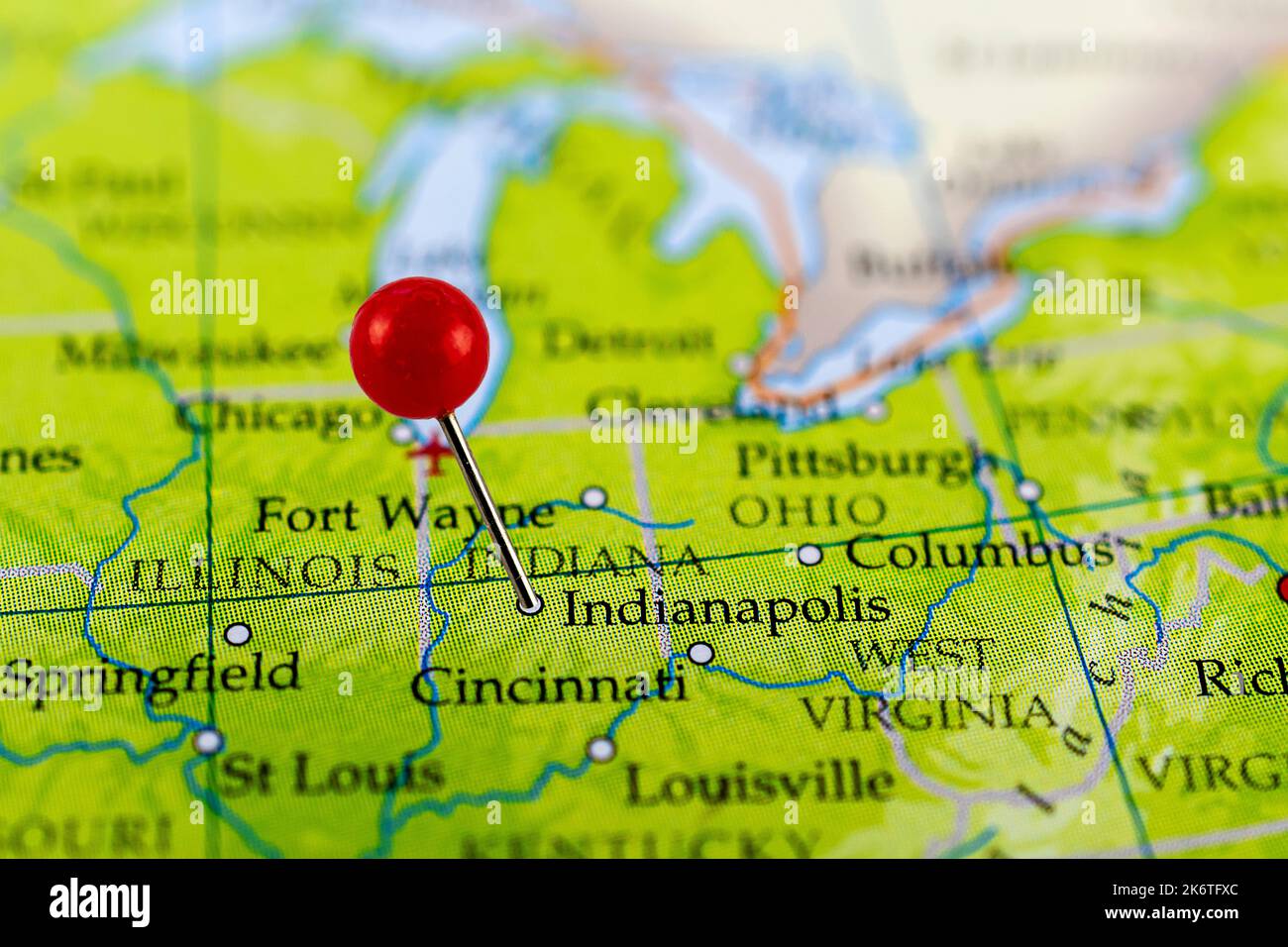 Indianapolis map Indianapolis - Indianapolis Map Indianapolis Pinned Map With Red Pin Point Of Indianapolis In Usa 2K6TFXC
