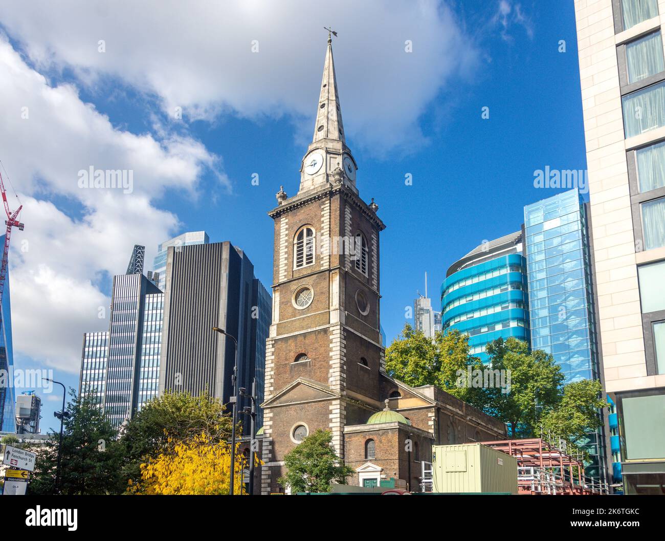St Botolph Without Aldgate Church, Aldgate High Street, Aldgate, The London Borough of Tower Hamlets, Greater London, England, United Kingdom Stock Photo
