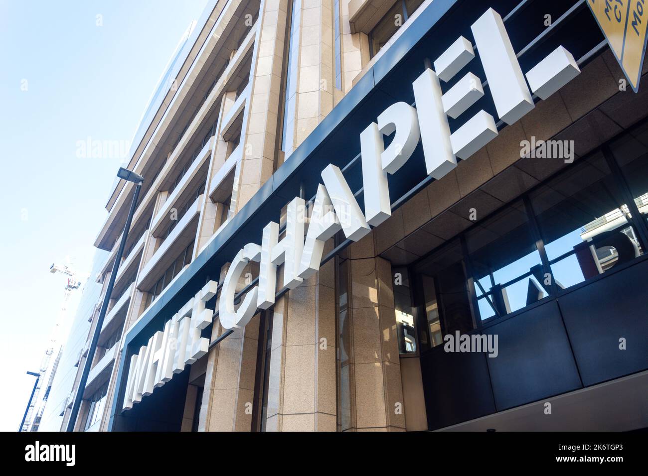 The White Chapel Building, Whitechapel High Street, Whitechapel, The London Borough of Tower Hamlets, Greater London, England, United Kingdom Stock Photo