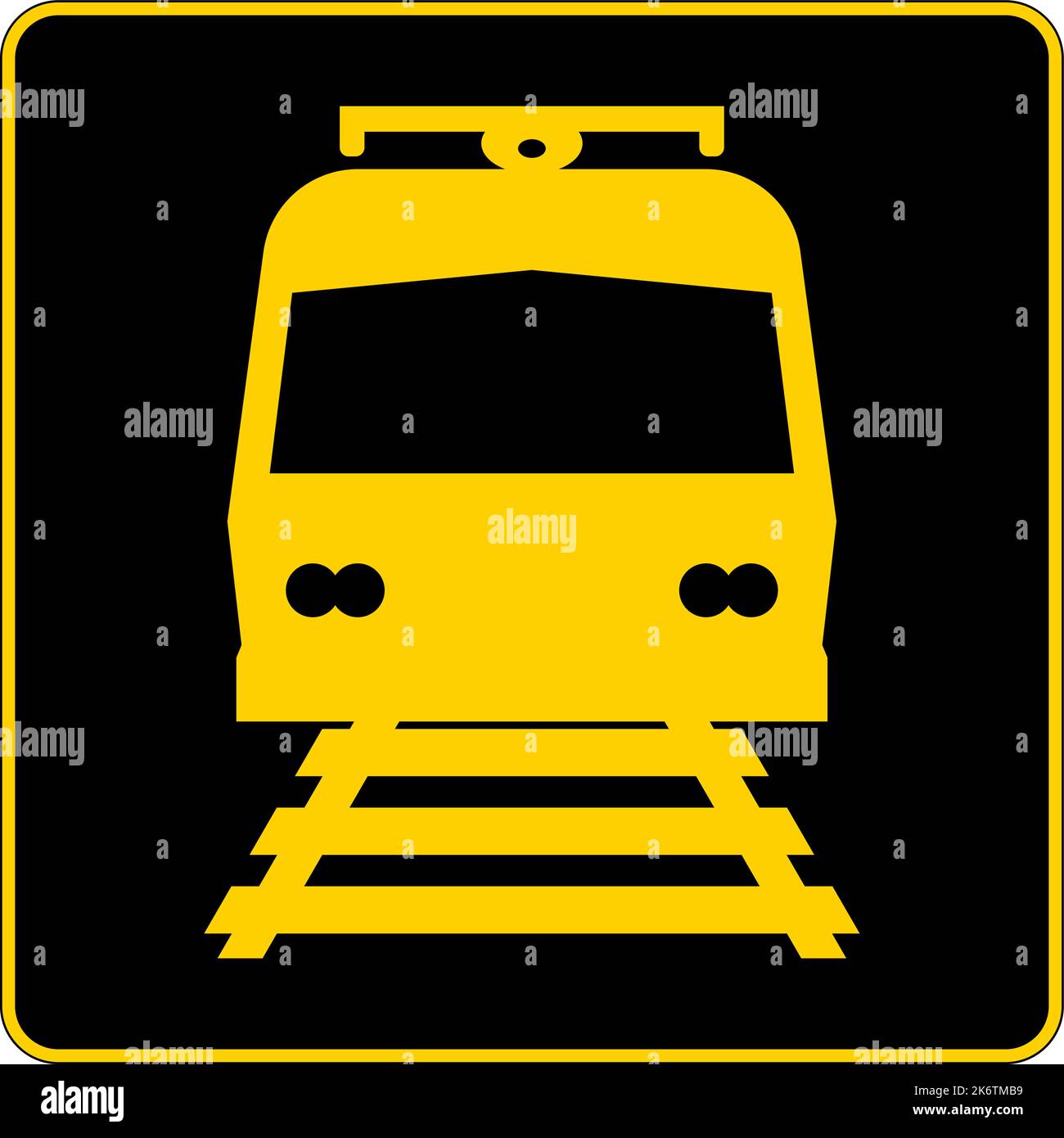 Railroad Crossing Symbol Sign Stock Vector Image & Art Alamy