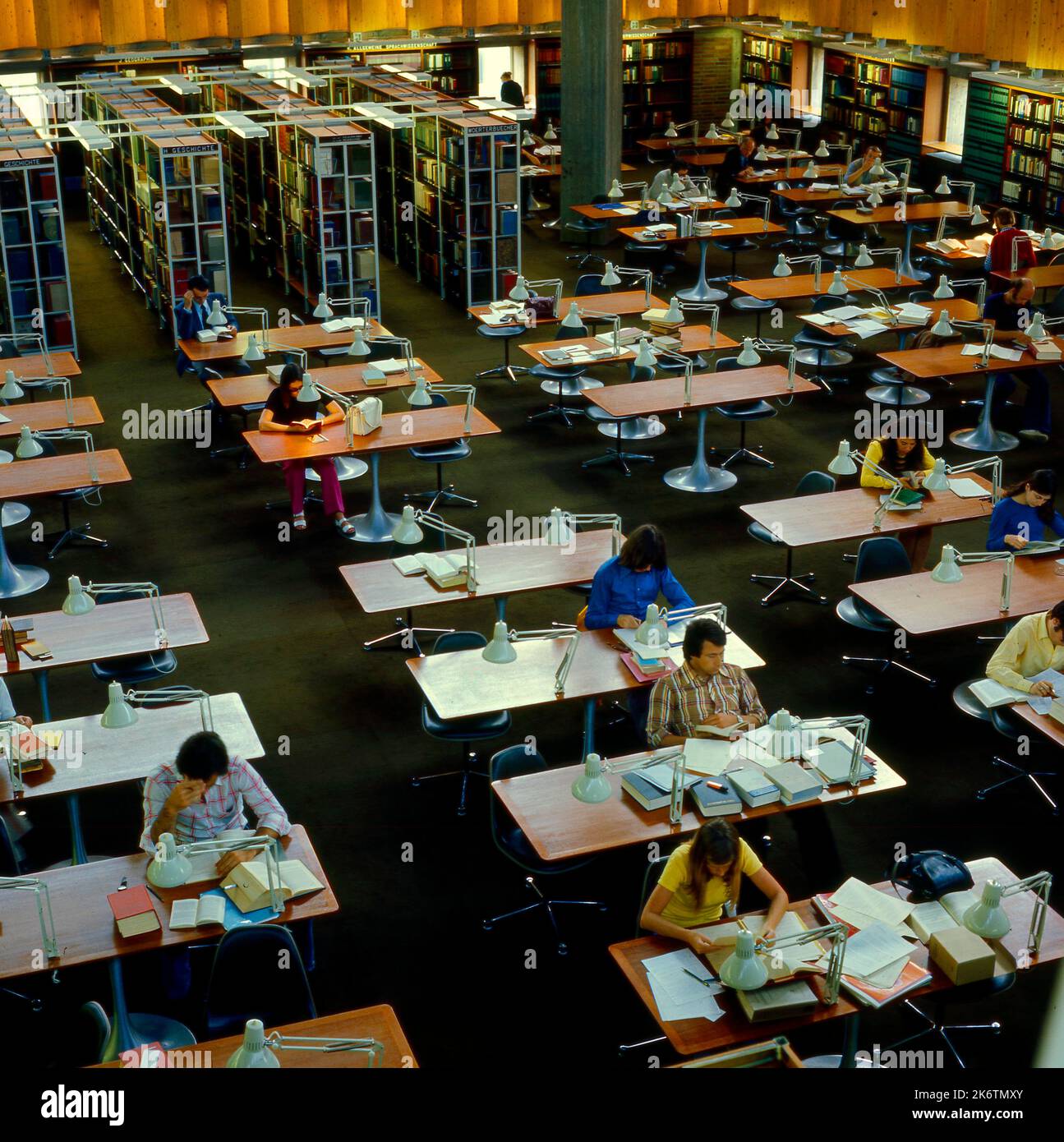 People in the library Stock Photo - Alamy