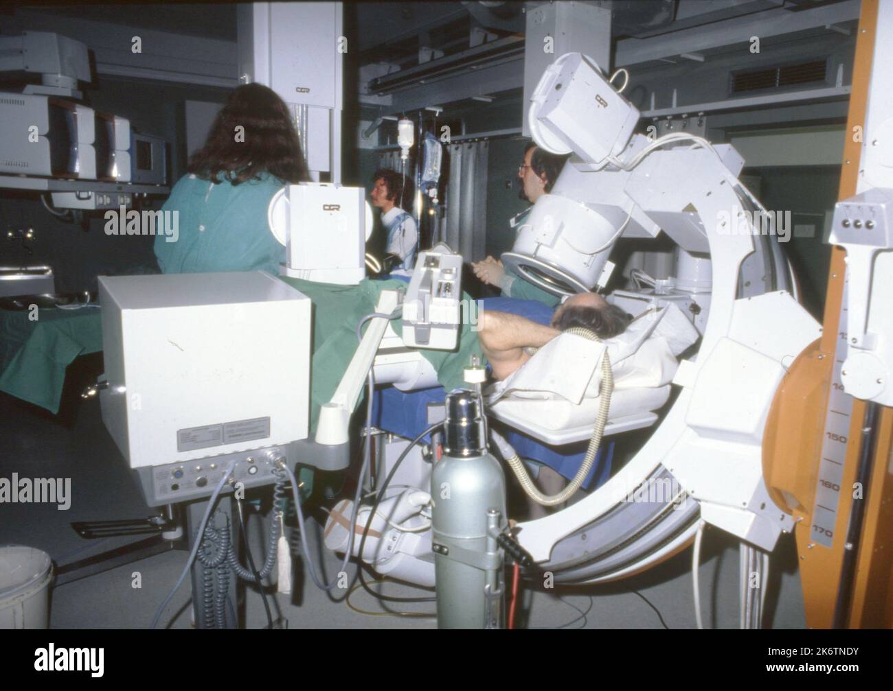 Ruhr. Hospital. Cardiac catheter examination 1981 Stock Photo Alamy
