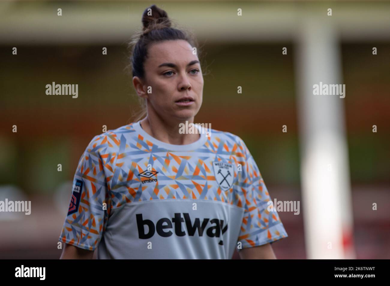 15th October 2022. Mackenzie Arnold. Barclays Women’s Super League game between Aston Villa and West Ham United at Bescot Stadium (Walsall). Stock Photo