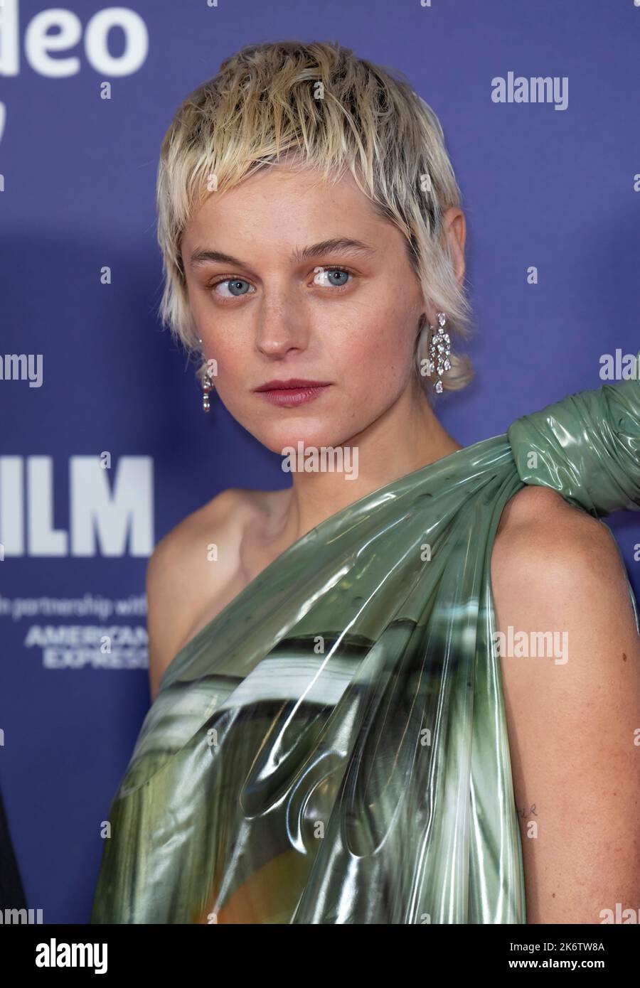 October 15th, 2022. London, UK. Emma Corrin arriving at the BFI London