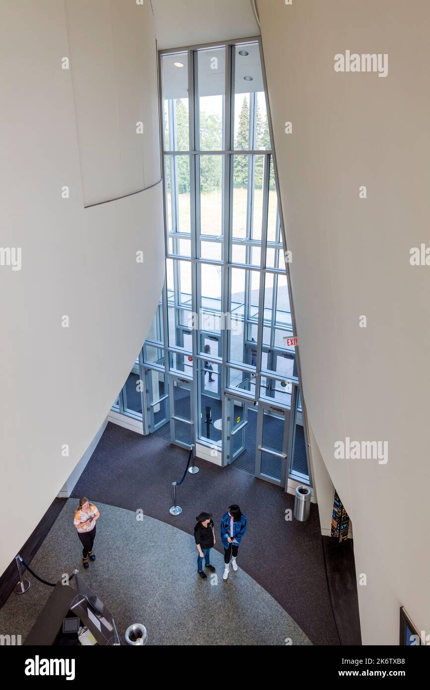 Interior view of University of Alaska; Museum of the North; Fairbanks; Alaska; USA Stock Photo
