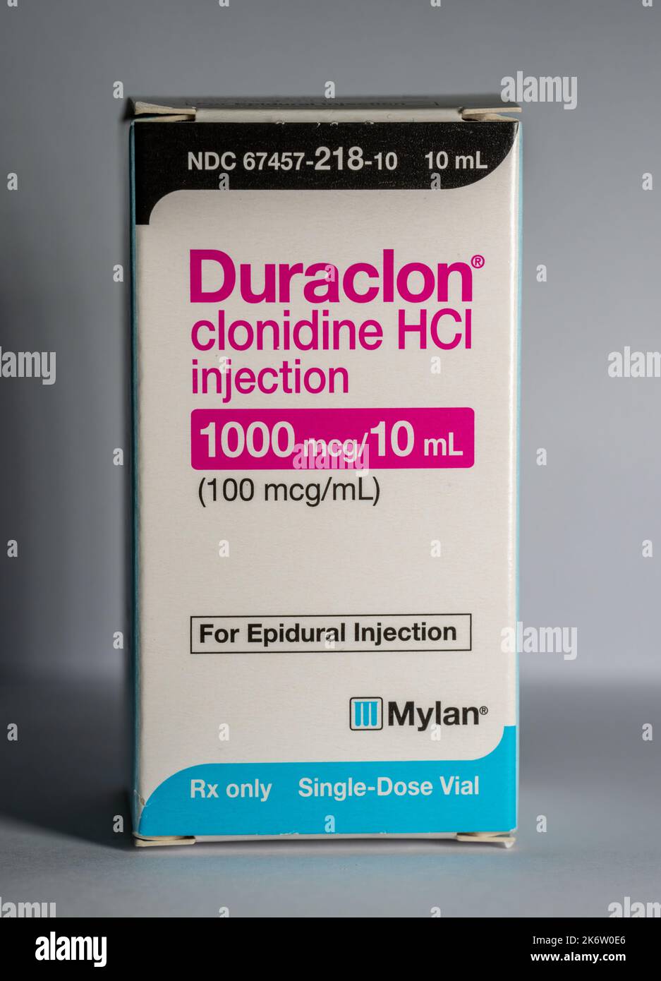Duraclon clonidine hcl injection stock photo alamy