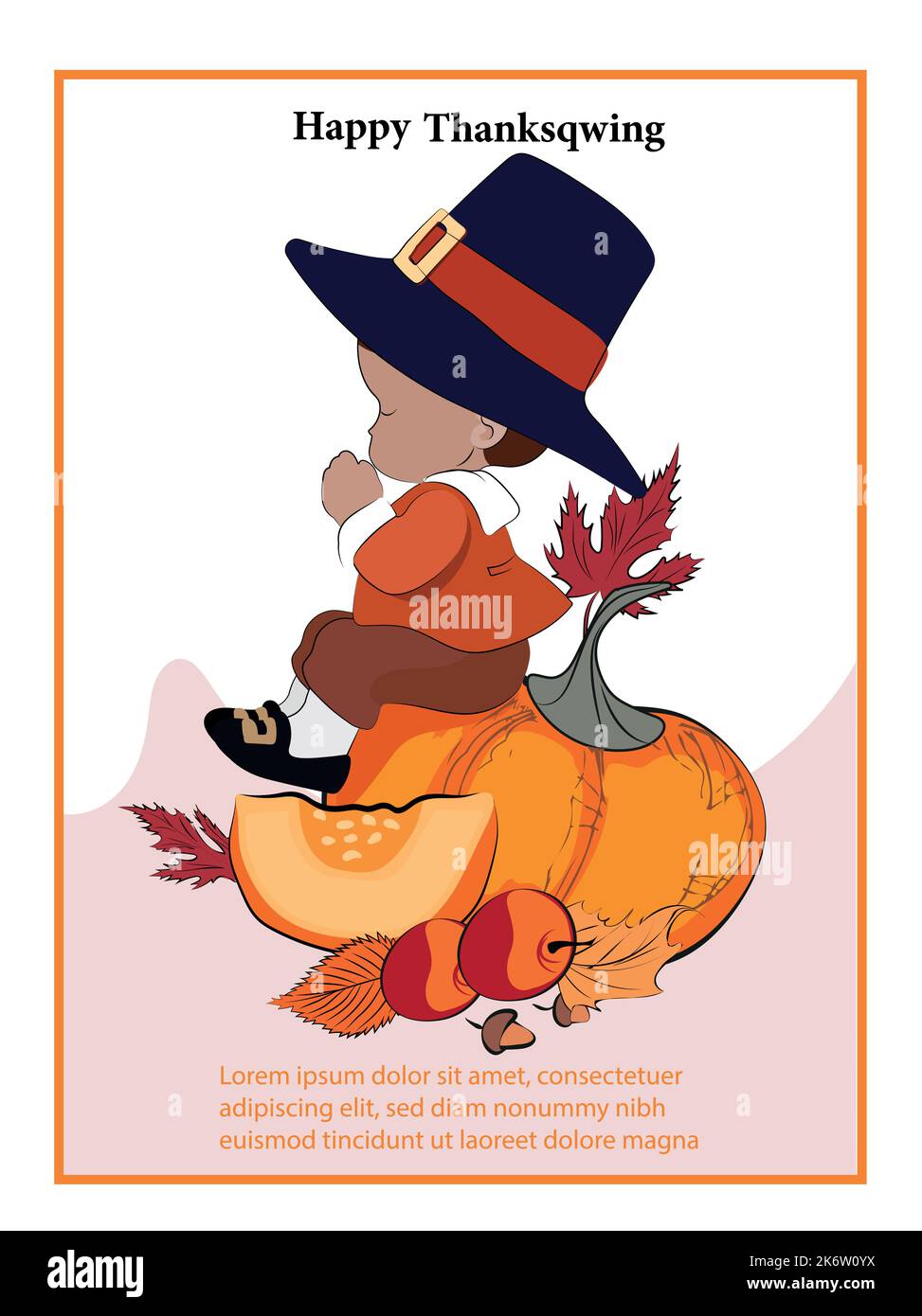 Happy Thanksgiving holiday vector design template for websites, posters ...