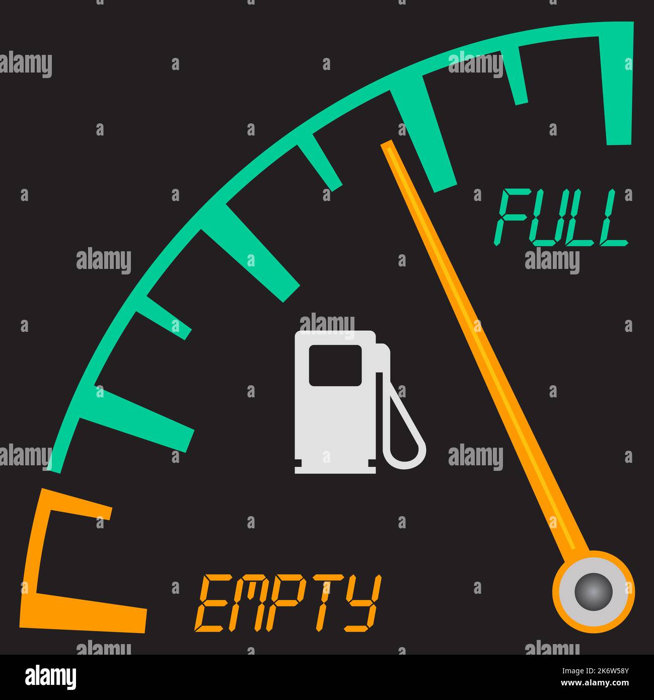 Gas gauge. Fuel indicator. Fuel gauge. Indicator fuel icon. Gas meter