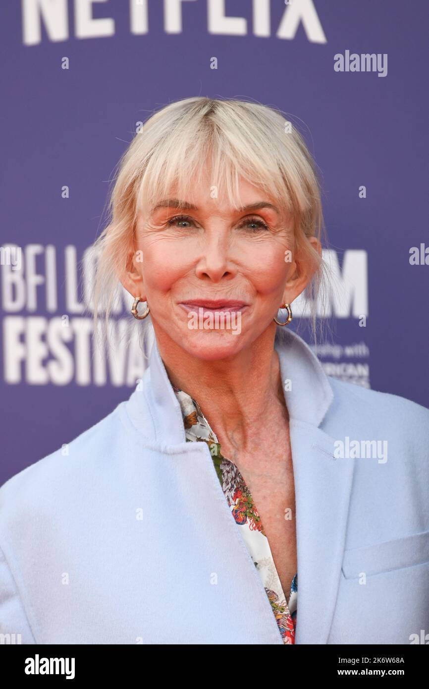 London, UK. 15th Oct, 2022. Trudie Styler arrives at the at the Guillermo del Toro's Pinocchio - Gala World Premiere - BFI London Film Festival, on 15 October 2022, London, UK. Credit: See Li/Picture Capital/Alamy Live News Stock Photo
