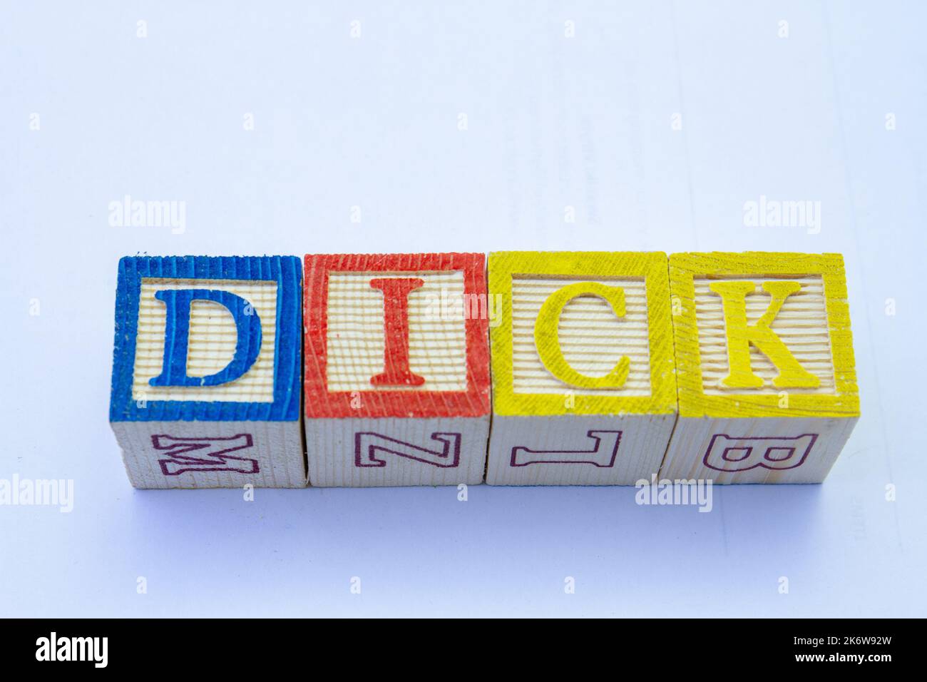 Dicky Definition The term dick visually displayed on a clear background with copy space ...