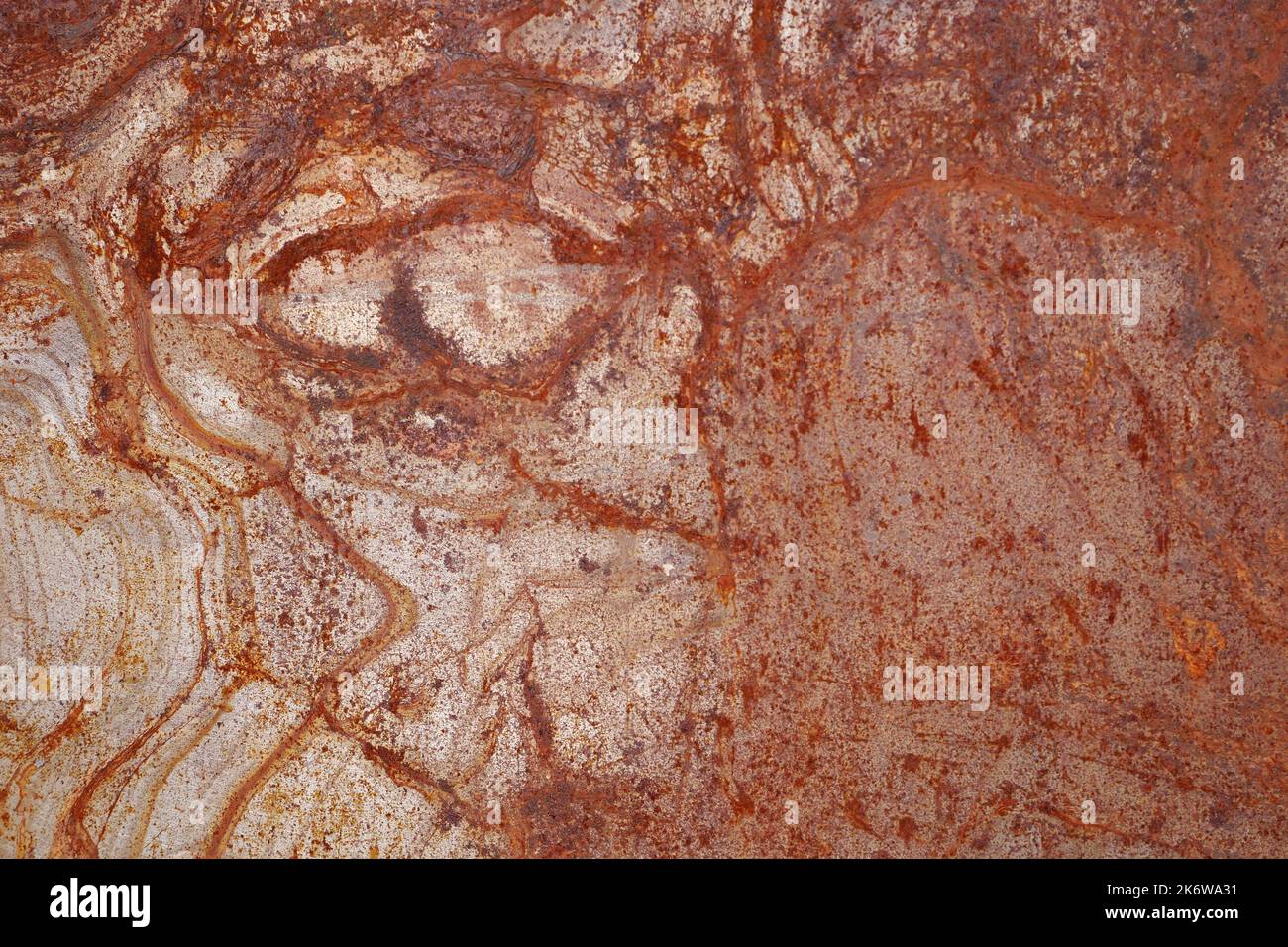 Rusty Zinc metal for Background. Stock Photo
