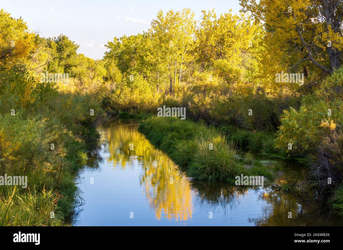 Scenery Autumn Landscape in Cherry Creek Valley Ecological Park