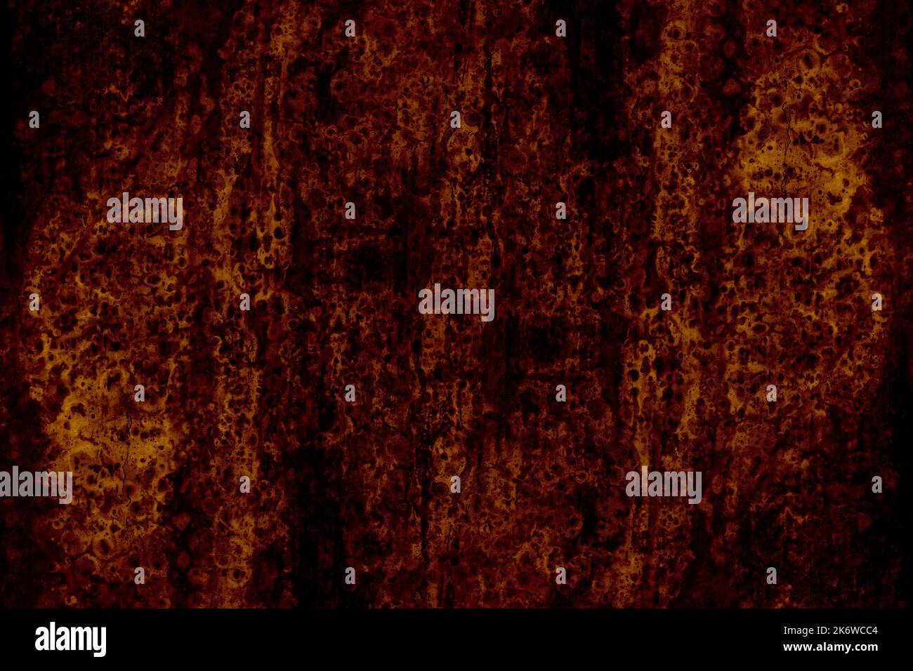 Fired rustic old dark  metal plate with seamless grunge texture Stock Photo