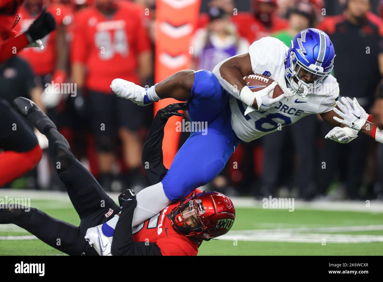 Las Vegas, NV, USA. 15th Oct, 2022. Air Force Falcons fullback Emmanuel