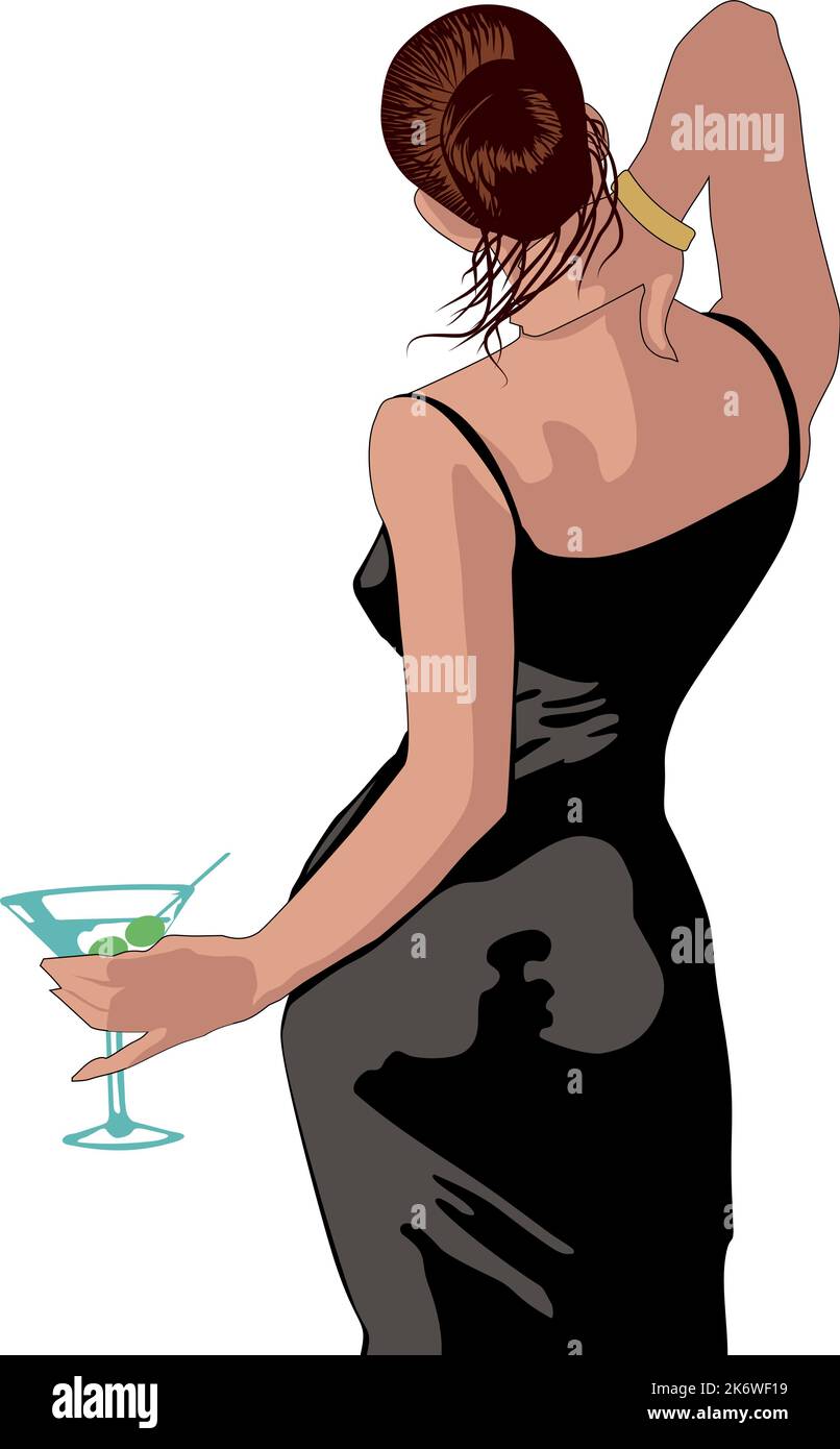 black martini dress Dry Martini Dress