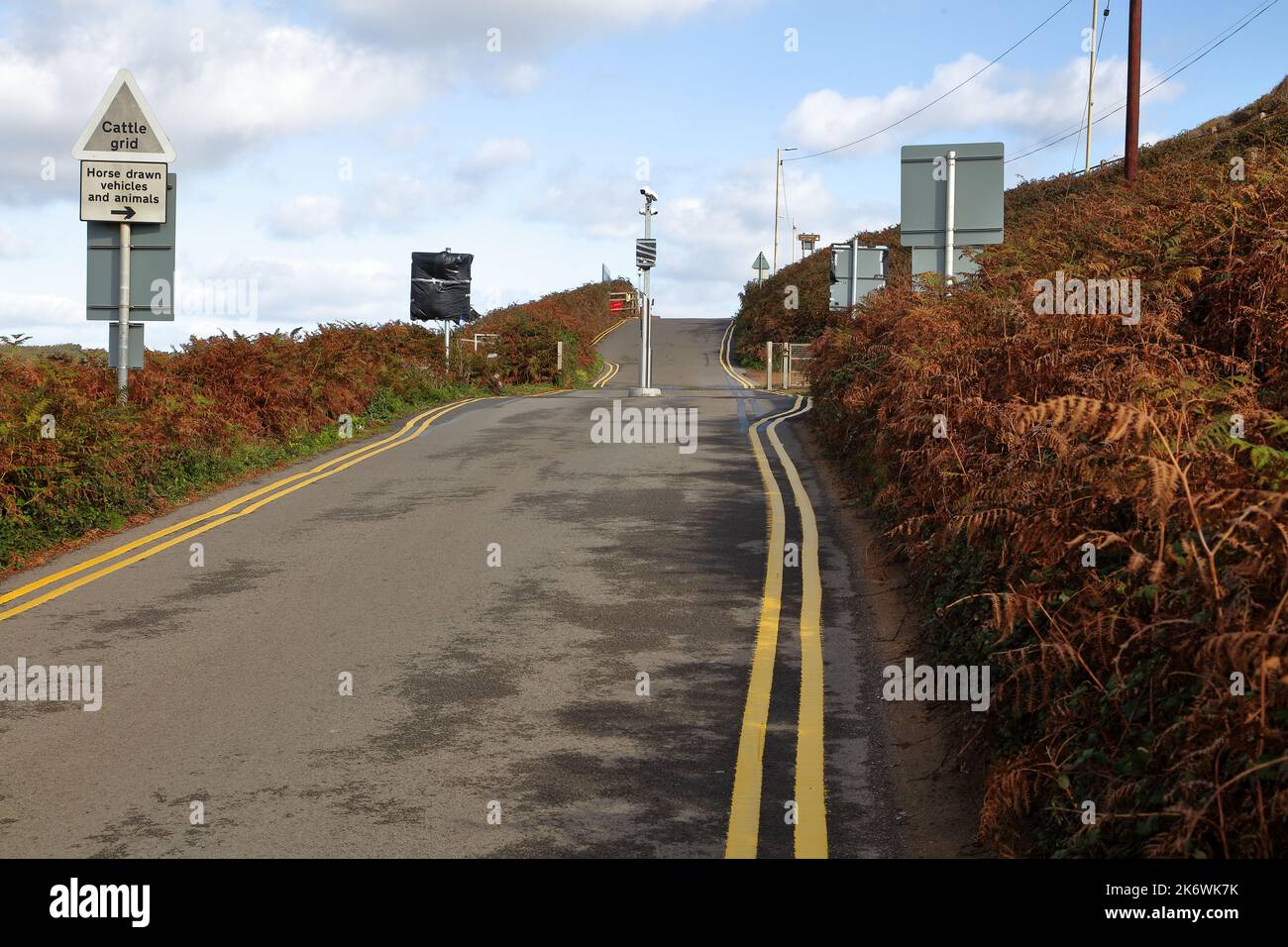 This is the way ahead as cars are controlled coming in allowing a total number of cars on the site as this location this usually full to overflowing. Stock Photo