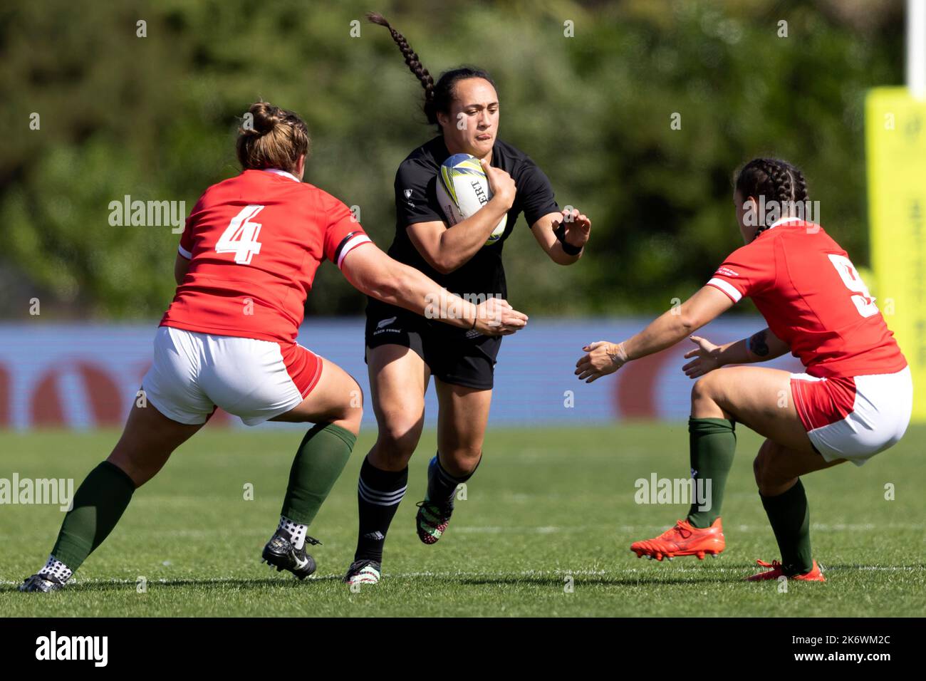 New Zealand's Ruahei Demant during the Women's Rugby World Cup pool A match at Waitakere Stadium, Auckland, New Zealand. Picture date: Sunday October 16, 2022. Stock Photo