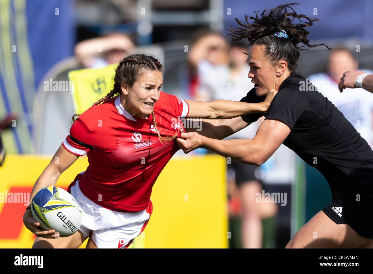 Wales' Jasmine Joyce during the Women's Rugby World Cup pool A match at Waitakere Stadium, Auckland, New Zealand. Picture date: Sunday October 16, 2022. Stock Photo