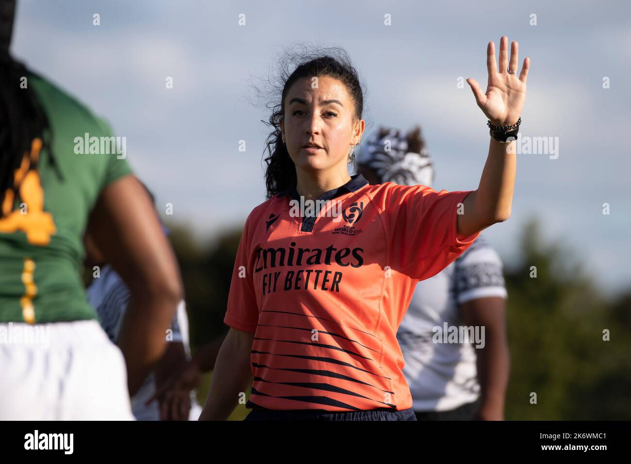 Match referee Clara Munarini from Italy during the Women's Rugby World ...