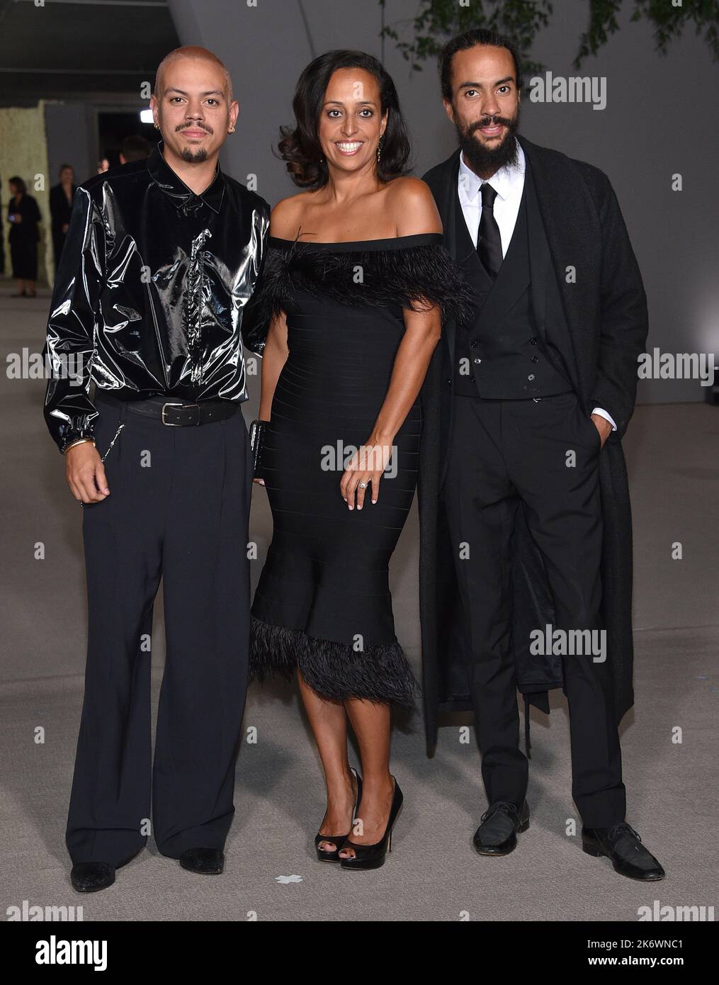 Evan Ross, Chudney Ross and Ross Naess arriving at The Second Annual(04)