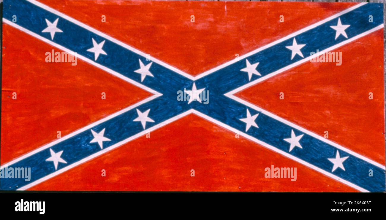 John Margolies - Roadside America - Confederate Flag, Wilmington, North Carolina, USA - cropped Stock Photo