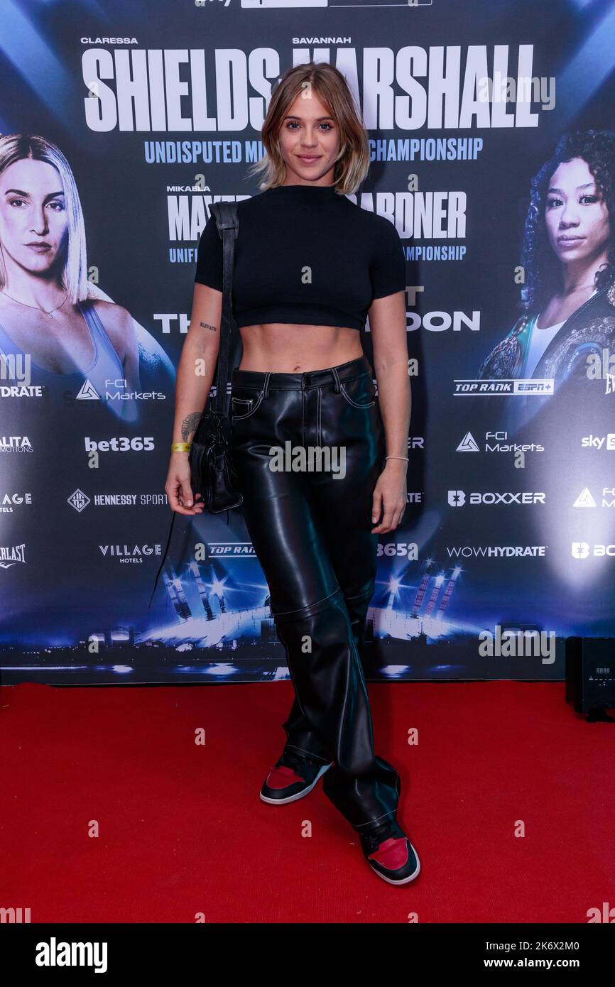 The O2, London, UK. 15th October 2022. Laura Crane arriving at The O2