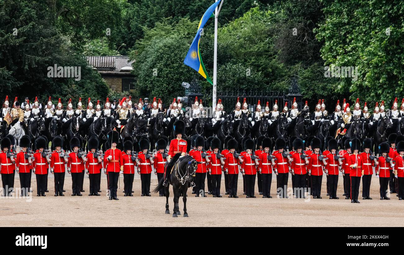The Colonel's Review,  Trooping the Colour, London, England, UK Stock Photo
