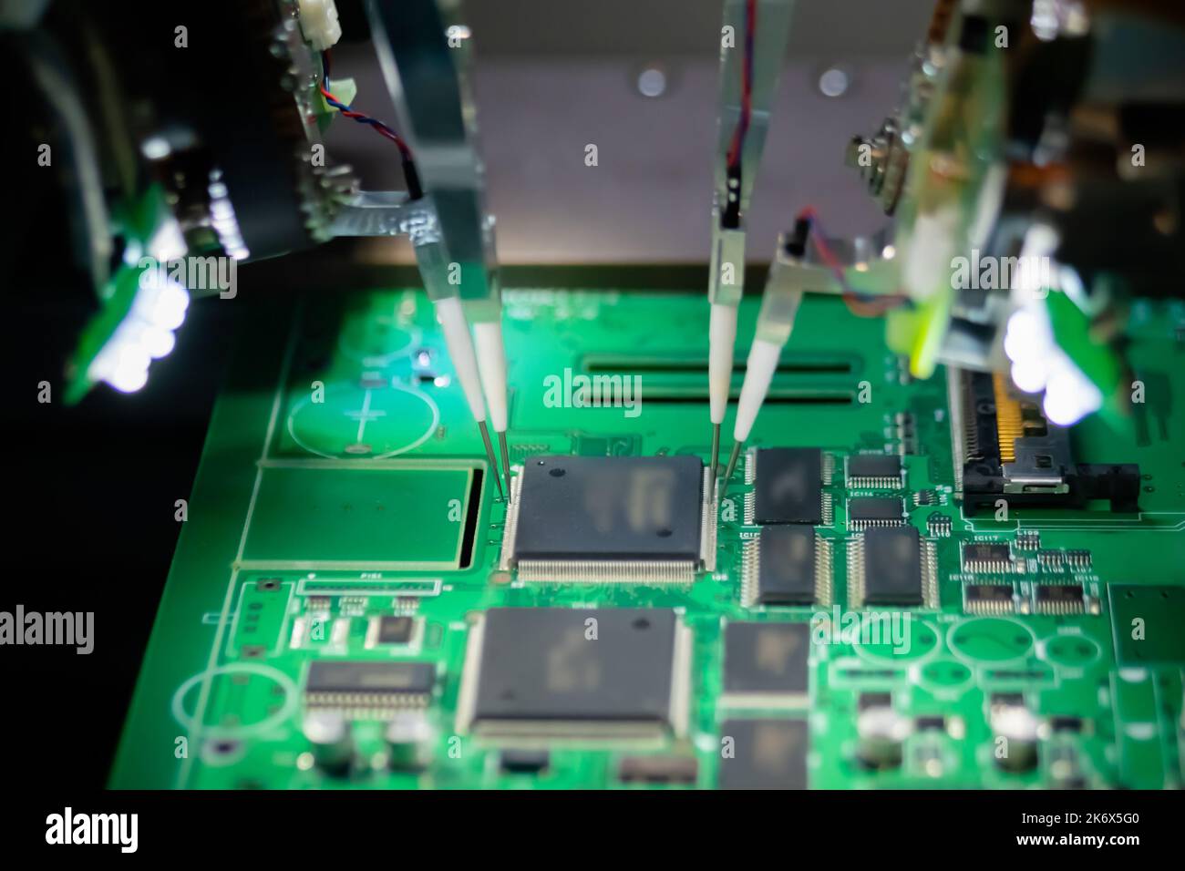 Quality testing of printed circuit boards flying probe test at