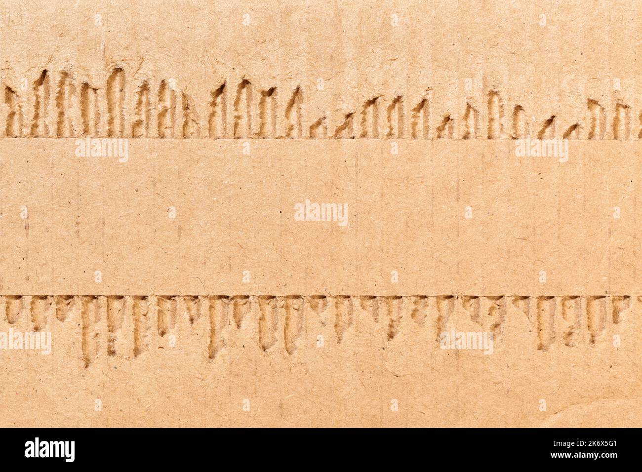 Corrugated cardboard - Background with space for your own text Stock Photo