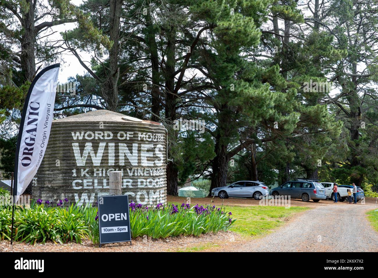 Orange in regional NSW, Word of Mouth Organic wines vineyard and cellar