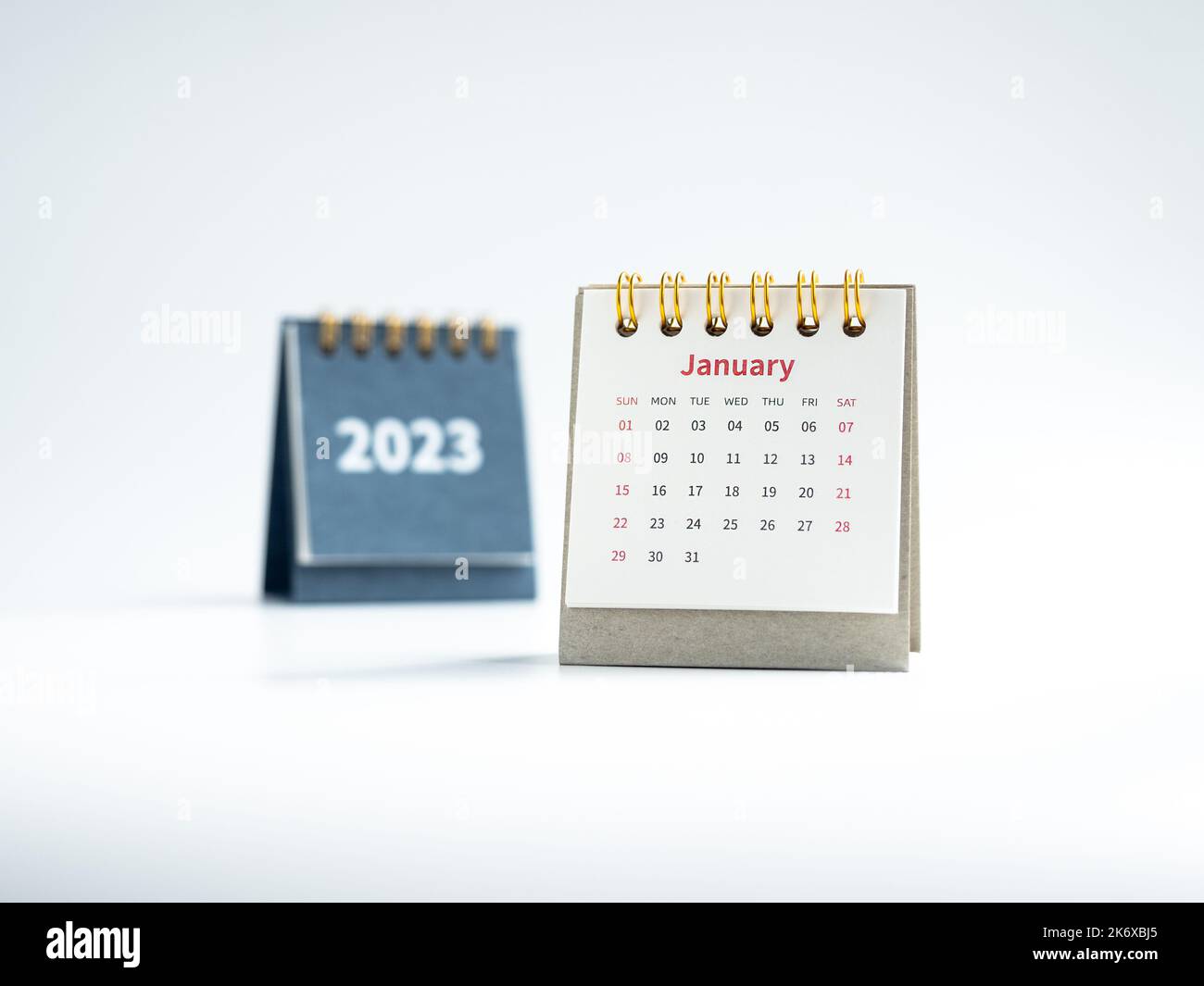January 2023 calendar desk for the organizer to plan and reminder on ...